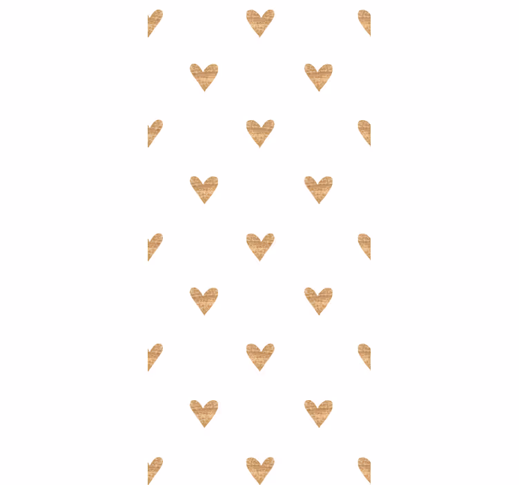 Blind children golden heart on white background - TenStickers