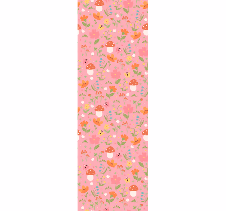 Blind children floral mushroom design - TenStickers