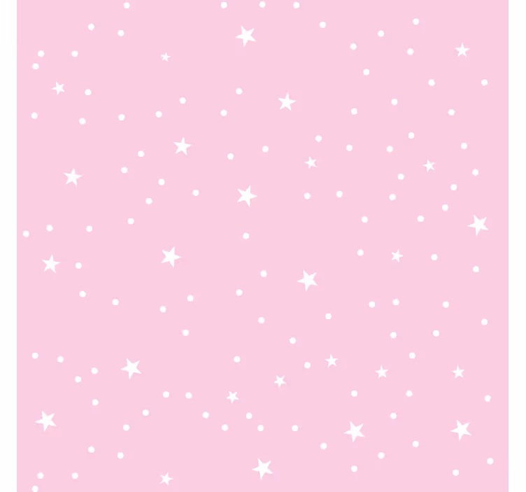 Blind children white stars on pink background - TenStickers