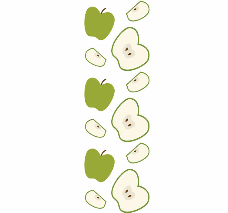 Blind children joyful green apples - TenStickers