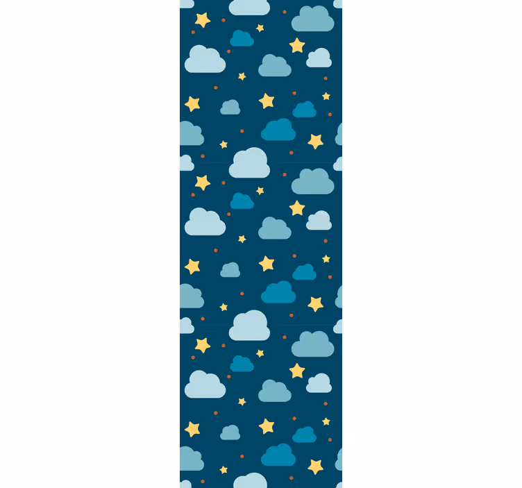 Blind children stary night with clouds - TenStickers