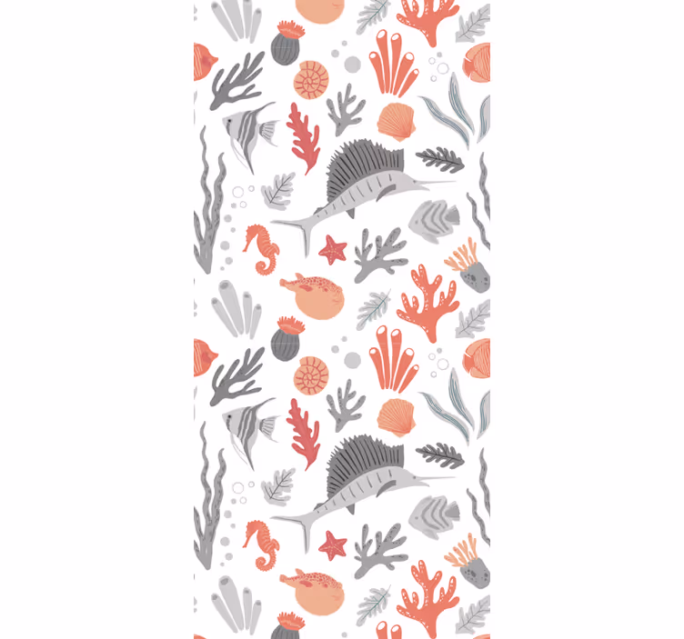 Blind children marine life illustration - TenStickers