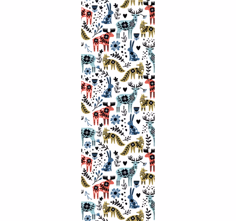 Blind children beautiful reindeer and fox - TenStickers
