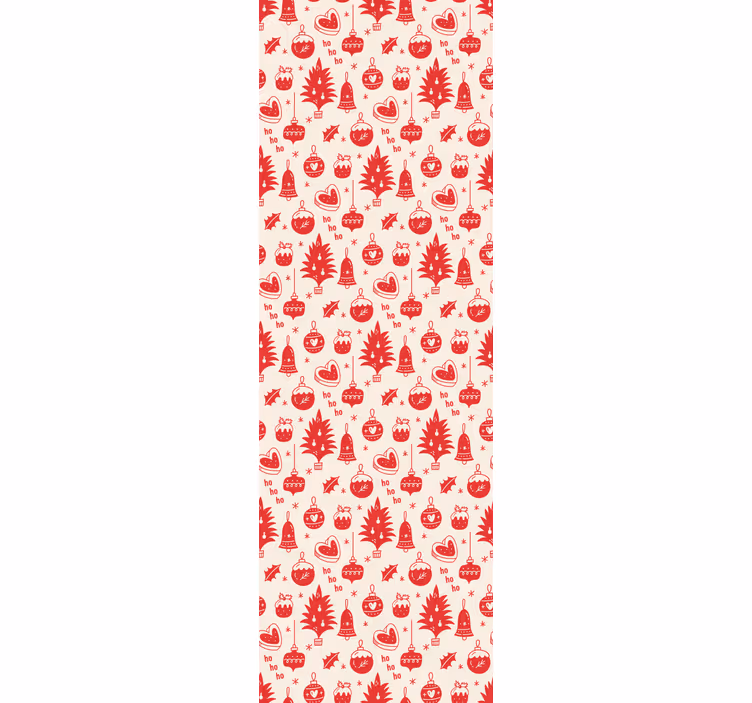 Blind children cute red and pink christmas pattern - TenStickers