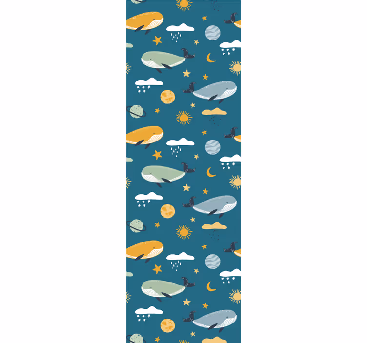 Blind children trendy whale design - TenStickers