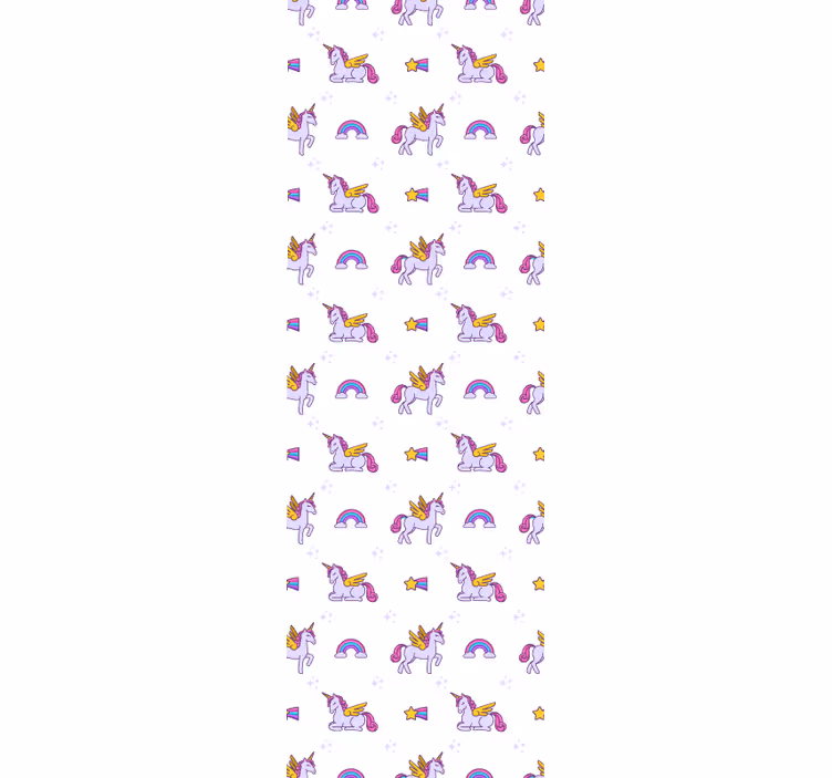 Blind children pink pastel unicorns with wings - TenStickers
