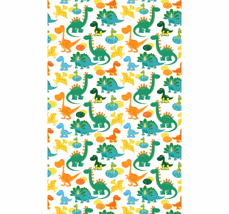 Blind children colorful dinosaur pattern - TenStickers