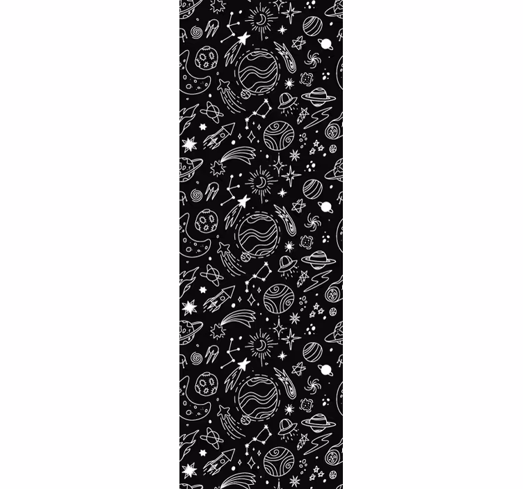 Blind children black and white cosmos - TenStickers
