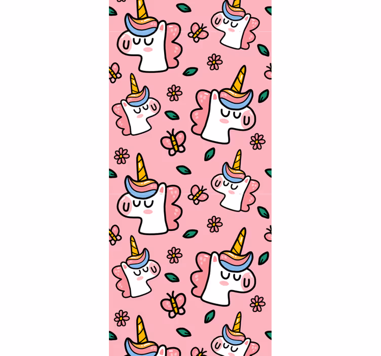 Blind children cute flower unicorn - TenStickers