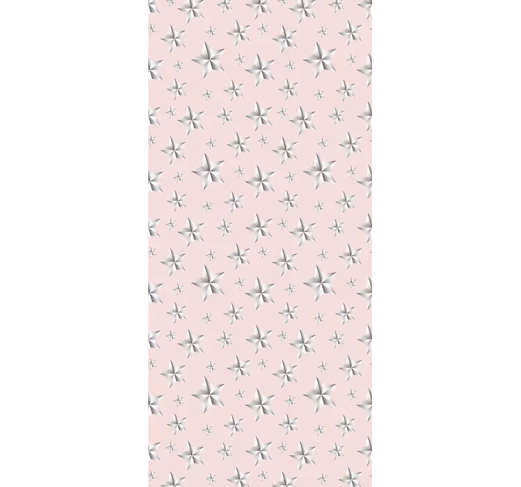 Blind children white stars on a pink background - TenStickers