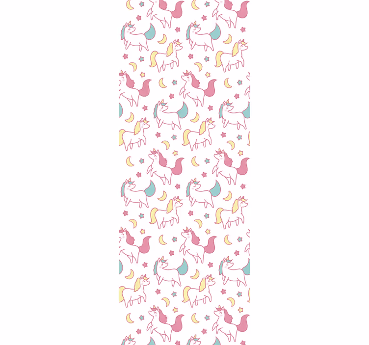 Blind children hand-drawn unicorn pattern - TenStickers