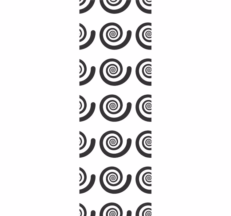 Blind children black and white spiral design - TenStickers