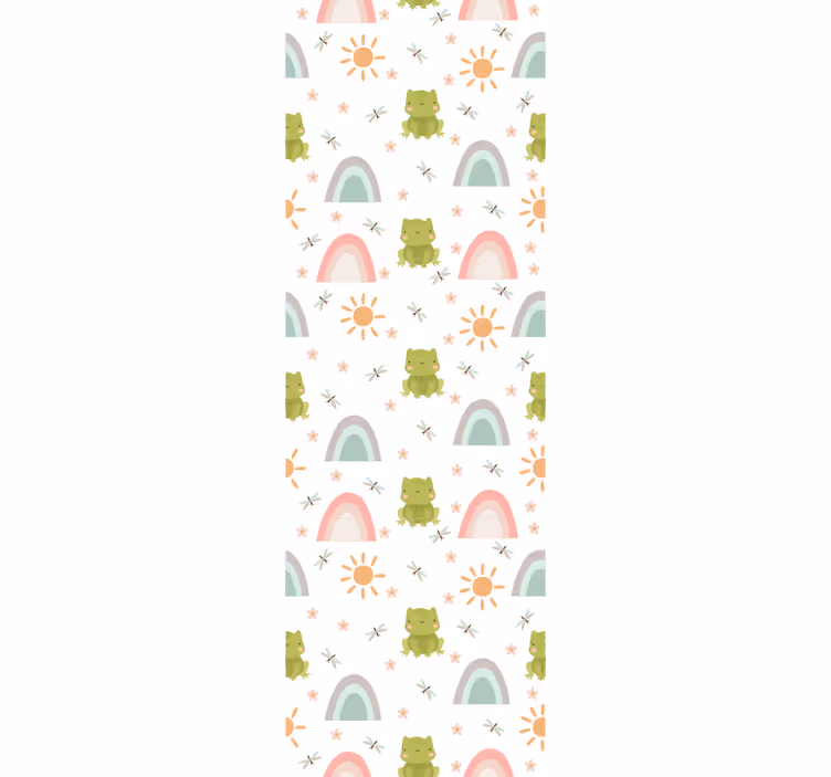 Blind children cute design frog cartoon tropical - TenStickers