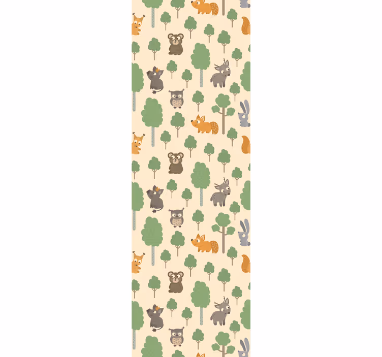 Blind children funny cute animals and trees - TenStickers