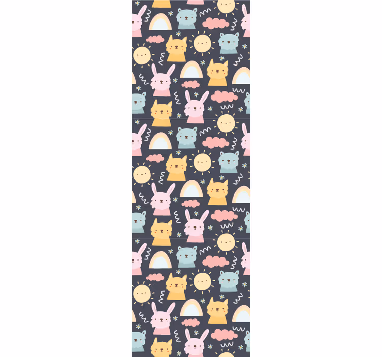 Blind children pastel animals and rainbows - TenStickers
