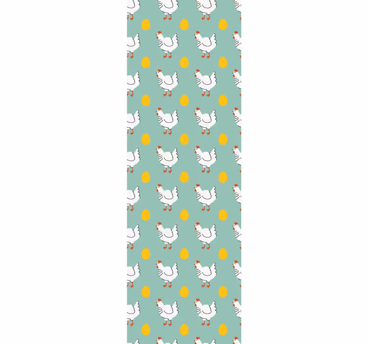 Blind children white chick blue background - TenStickers