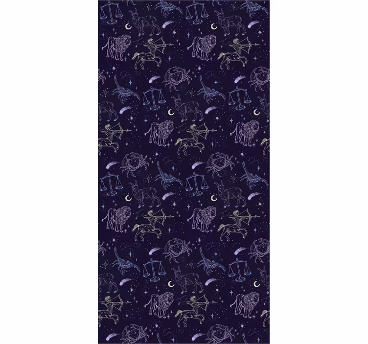 Blind children constellation pattern blanket - TenStickers
