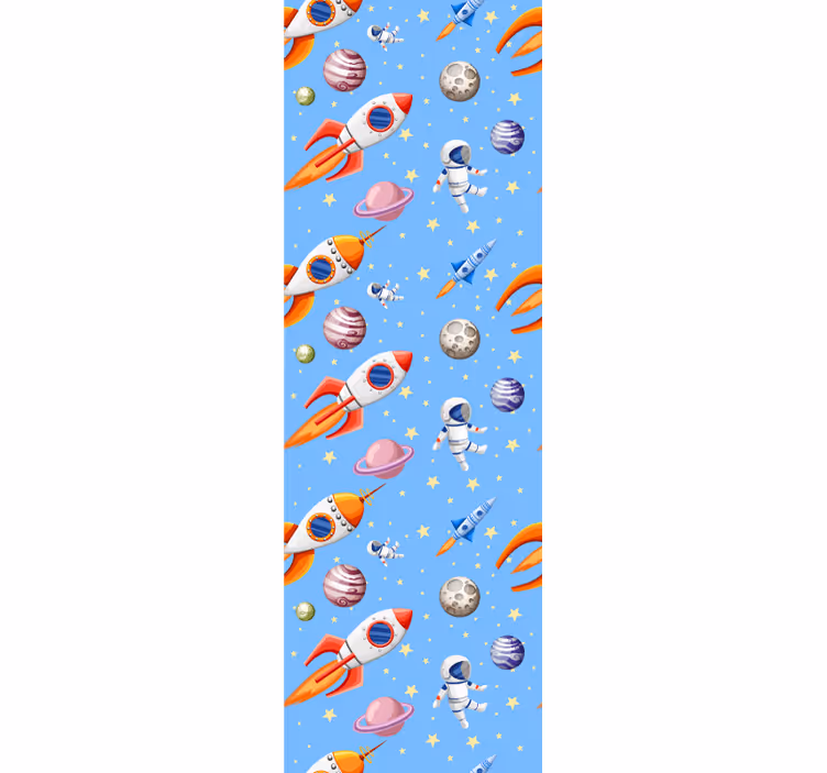 Blind children watercolour baby space pattern - TenStickers