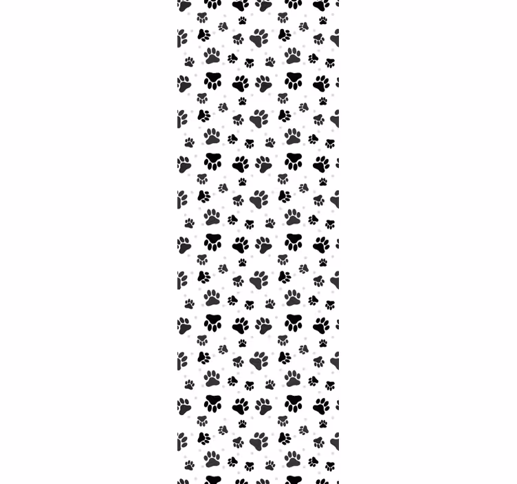 Blind children pet paw print animal backdrop - TenStickers