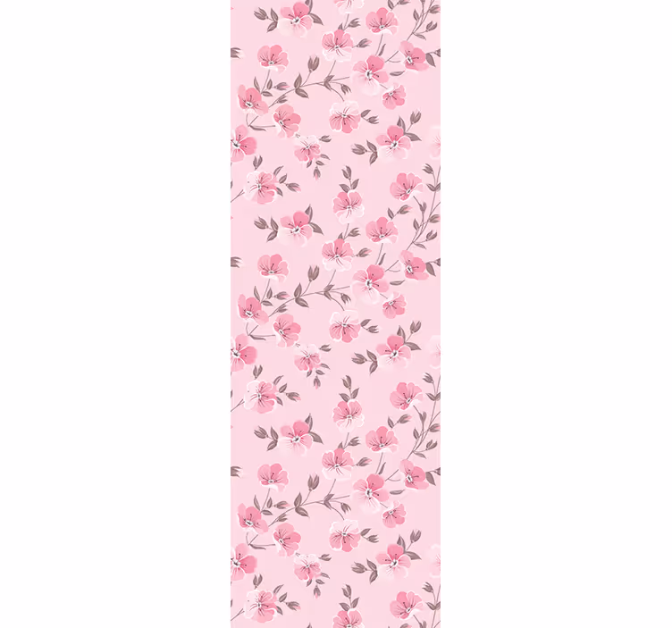 Blind children cute pink flowers - TenStickers