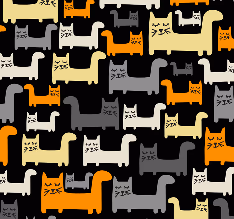 Blind children and grey cats - TenStickers