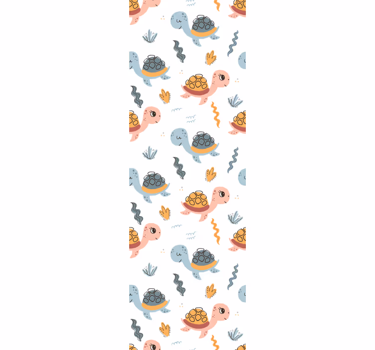 Blind children cute turtle group - TenStickers