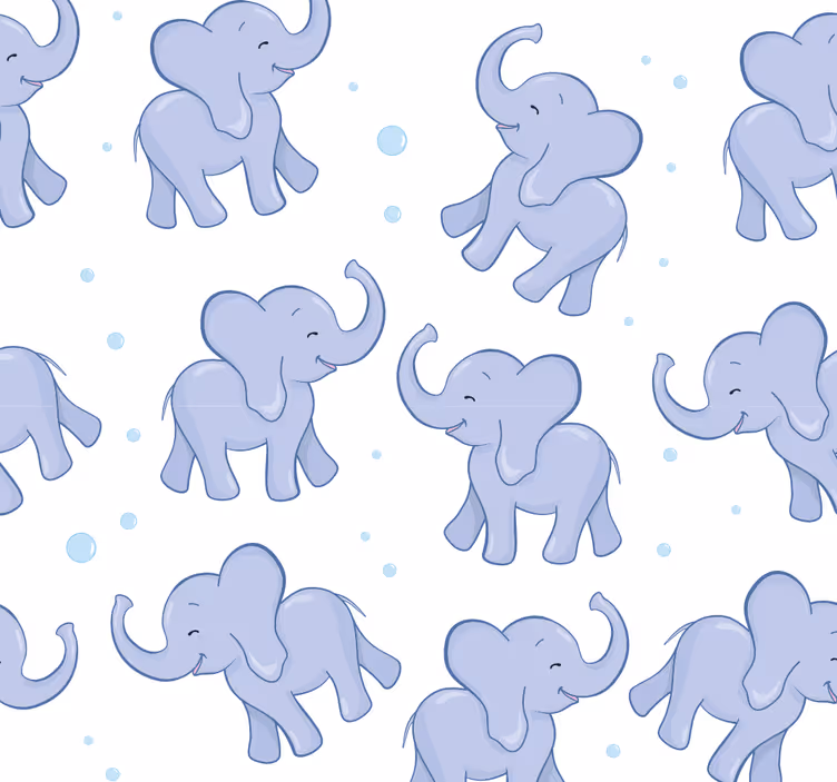 Blind children little elephant and bubbles - TenStickers