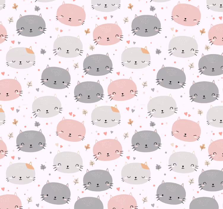 Blind children love adorable grey and pink kittens - TenStickers