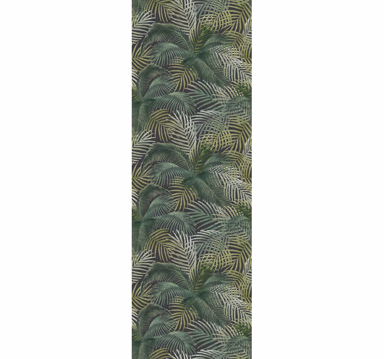 Blind office tropical green palm leaves - TenStickers
