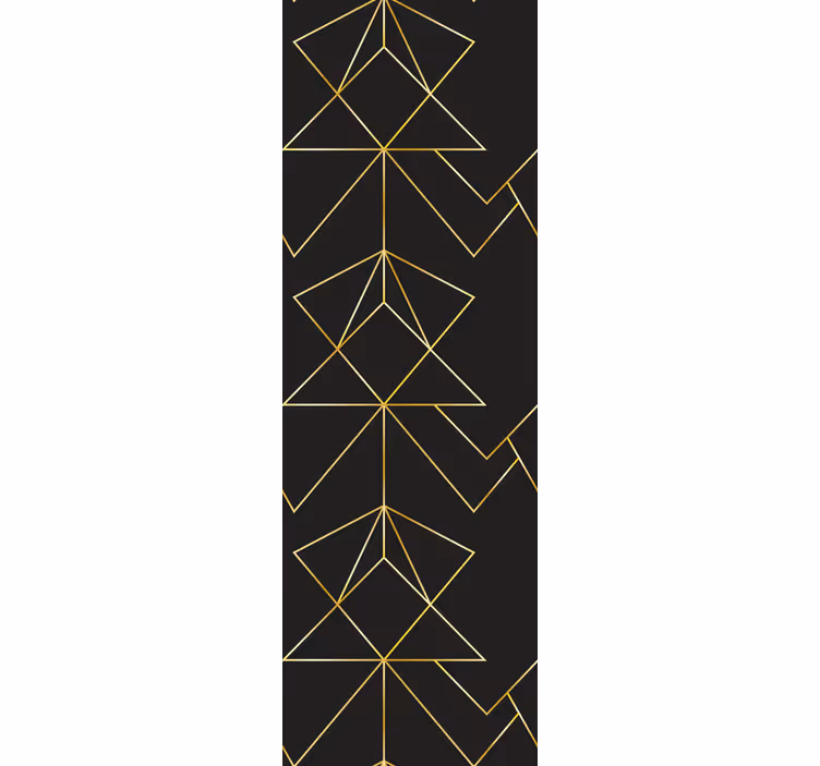Blind office black and gold elegant lines - TenStickers