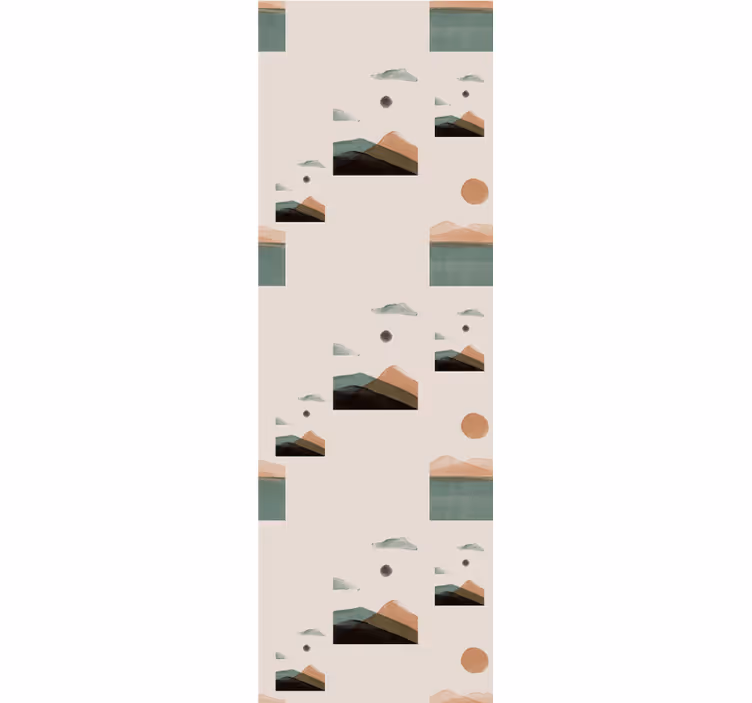Blind office abstract mountains - TenStickers