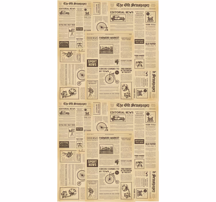 Blind office vintage american newspaper print - TenStickers