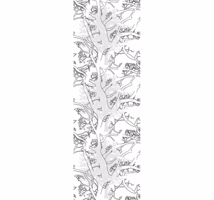Blind office dark tree branches - TenStickers