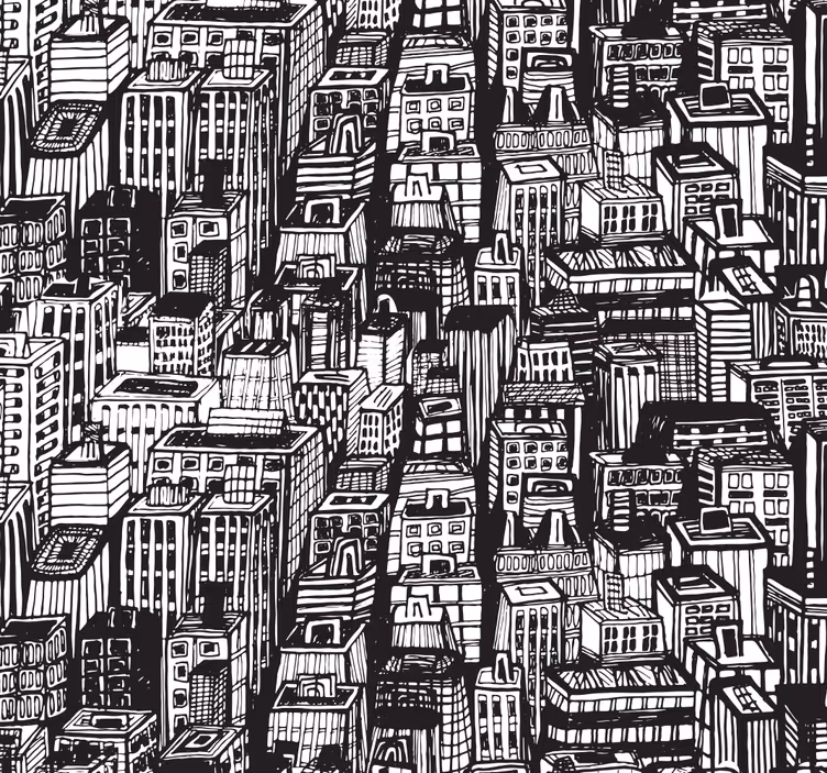 Blind office inspired by new york skyscrapers - TenStickers