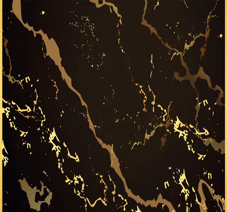 Blind office marble texture black gold - TenStickers