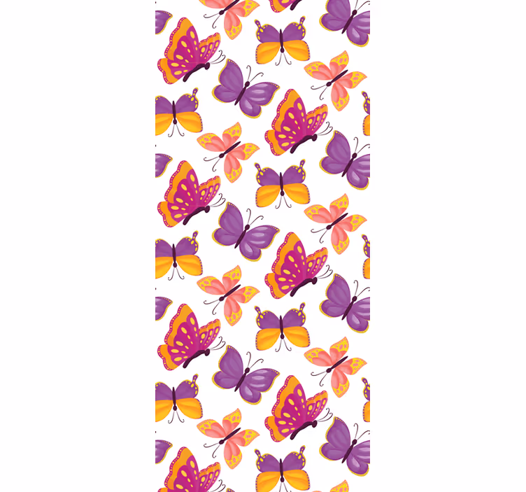 Blind teens yellow and pink butterfly pattern - TenStickers
