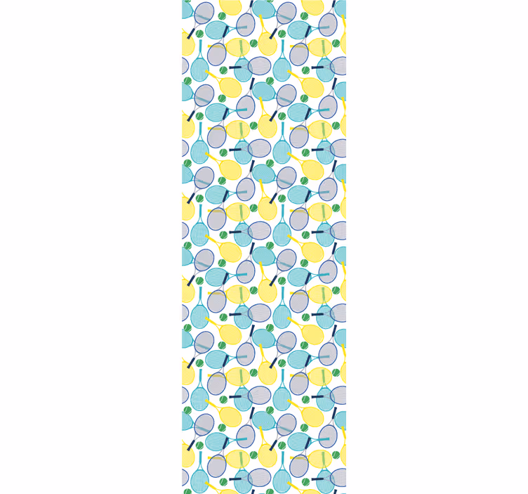 Blind teens colorful racket patterns - TenStickers