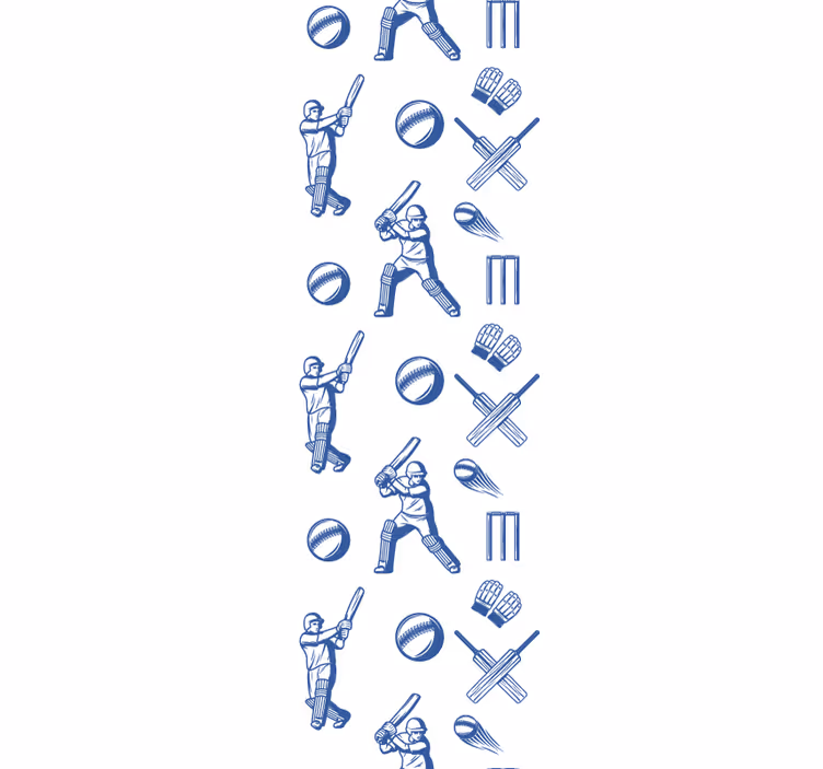 Blind teens playing cricket - TenStickers