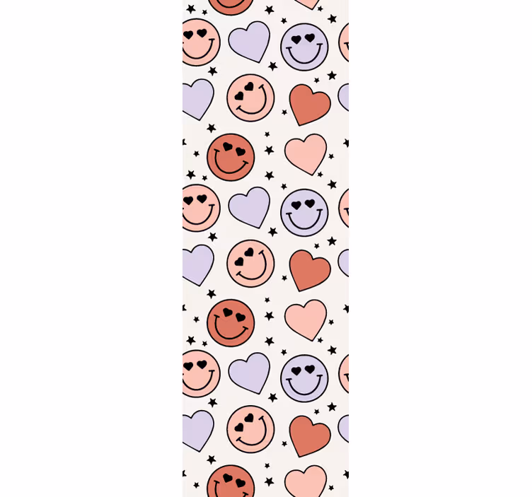 Blind teens love and heart smiley faces - TenStickers