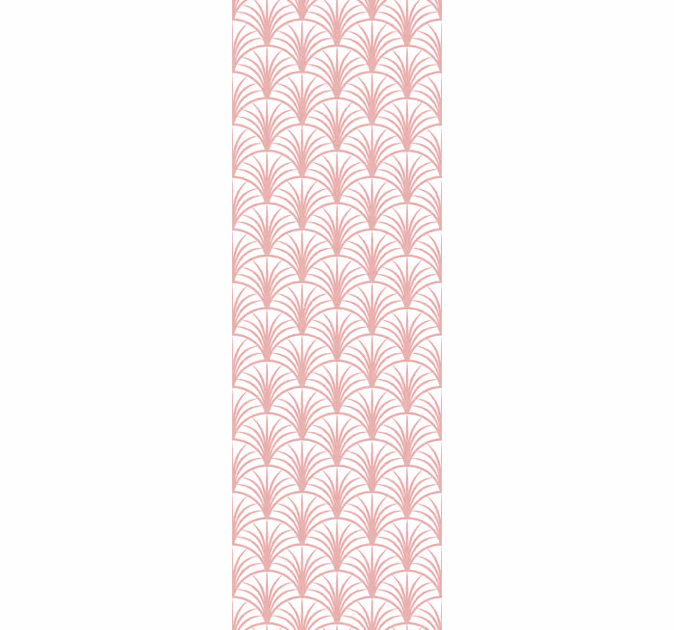 Modern blind with pink fan patterns - TenStickers