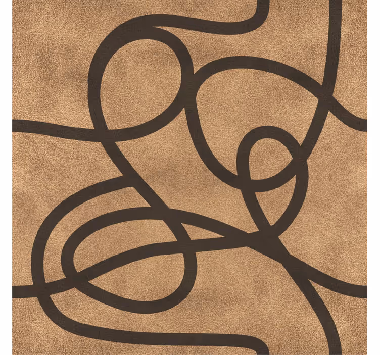 Modern blind with irregular brown lines - TenStickers