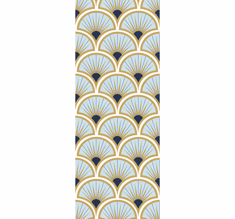 Modern blind with elegant fan designs - TenStickers