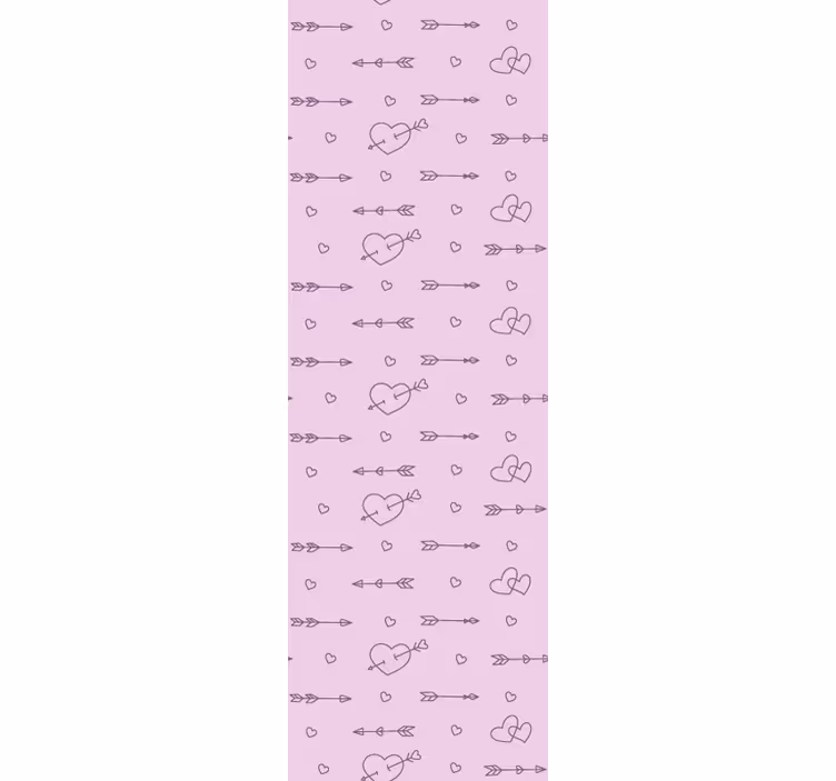 Modern blind pattern-decor heart silhouettes - TenStickers