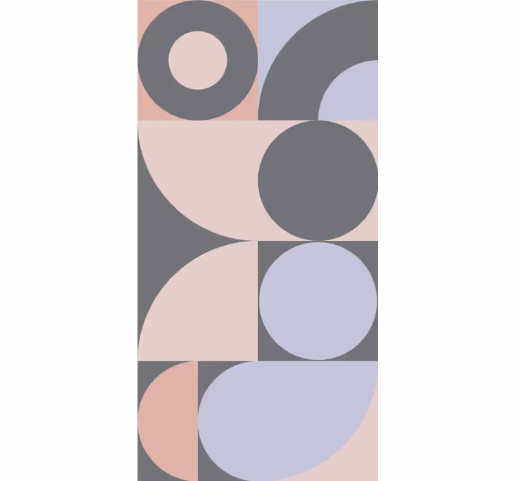 Modern blind geometric circles pattern - TenStickers