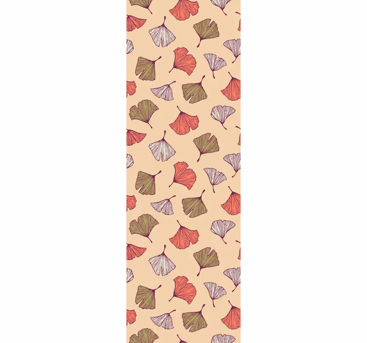 Modern blind with colorful ginkgo leaves - TenStickers