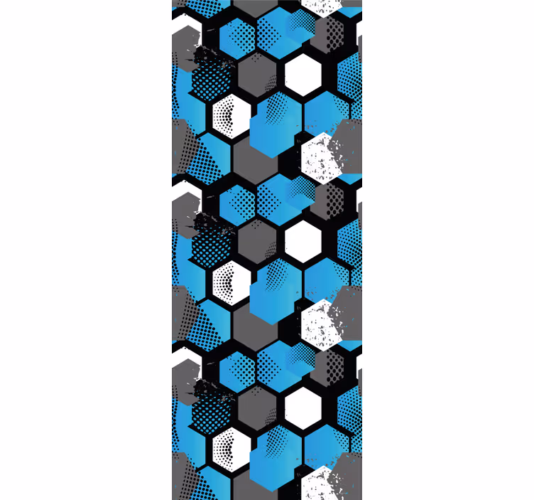Modern blind abstract gradient football design - TenStickers