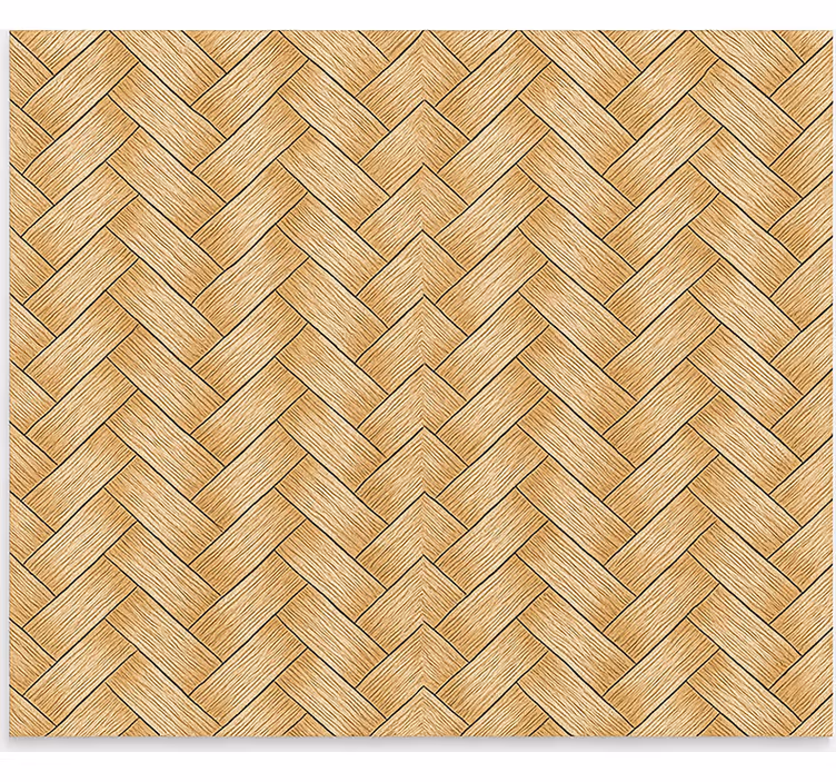 Pattern roller blind classic herringbone rattan weave - TenStickers