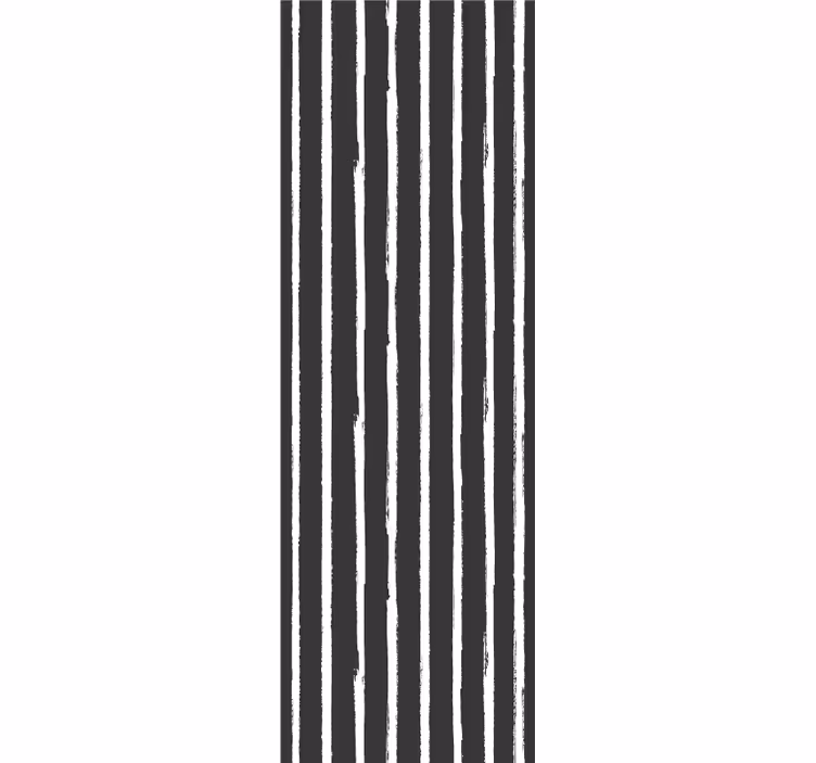 Black roller blind with modern black and white lines - TenStickers