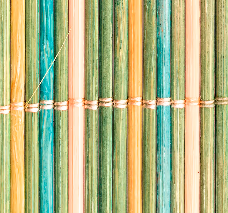 Thin bamboo bathroom blind - TenStickers