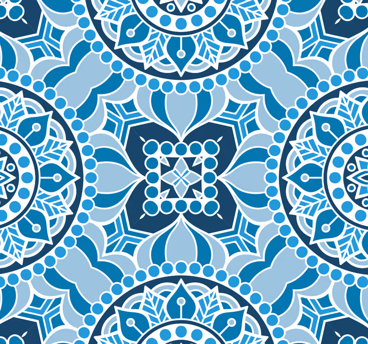 Mandala style bathroom blind - TenStickers